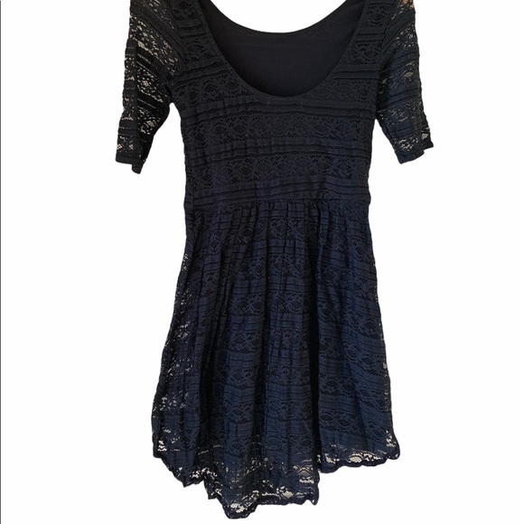 Rewind Navy Blue Lace Dress sz M - Picture 3 of 6